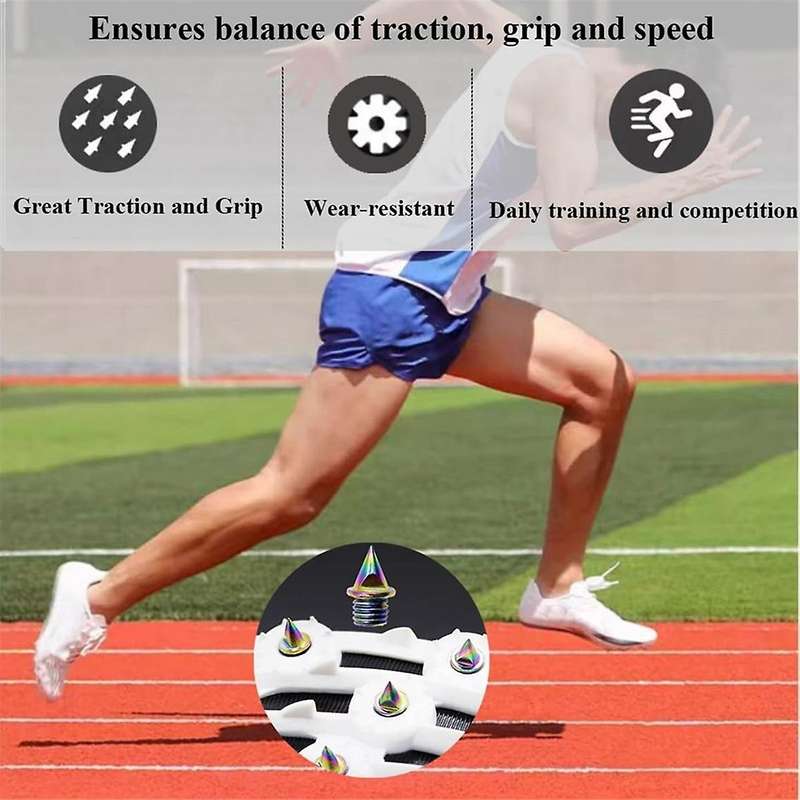 20PCS 1/4 Inch Track Country Spikes with Track Spike Wrench, Replacement Sprinting Spikes