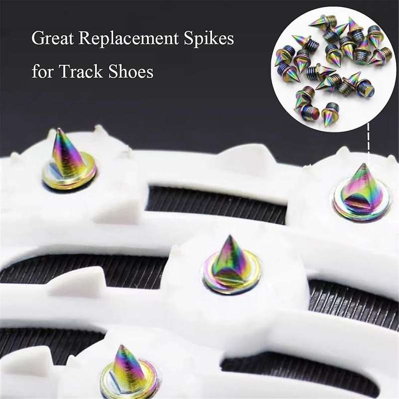 20PCS 1/4 Inch Track Country Spikes with Track Spike Wrench, Replacement Sprinting Spikes