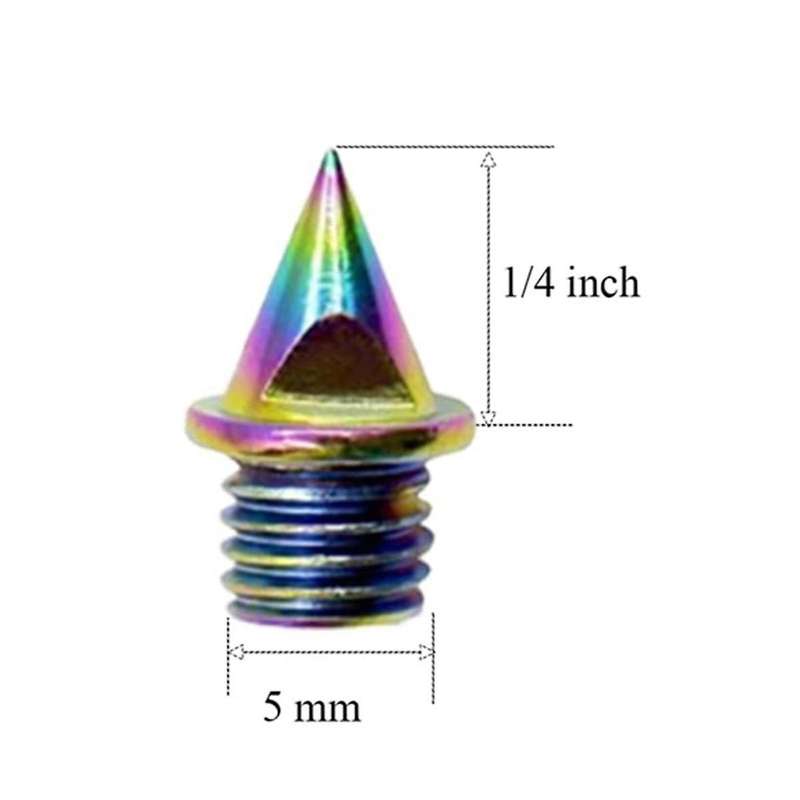 20PCS 1/4 Inch Track Country Spikes with Track Spike Wrench, Replacement Sprinting Spikes