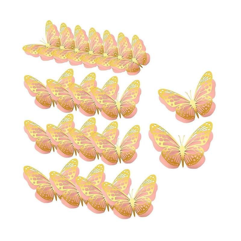 20Pcs 3D Butterfly Party Decoration 2 Giant Paper Butterfly Stickers Big Butterfly Wall Decorations