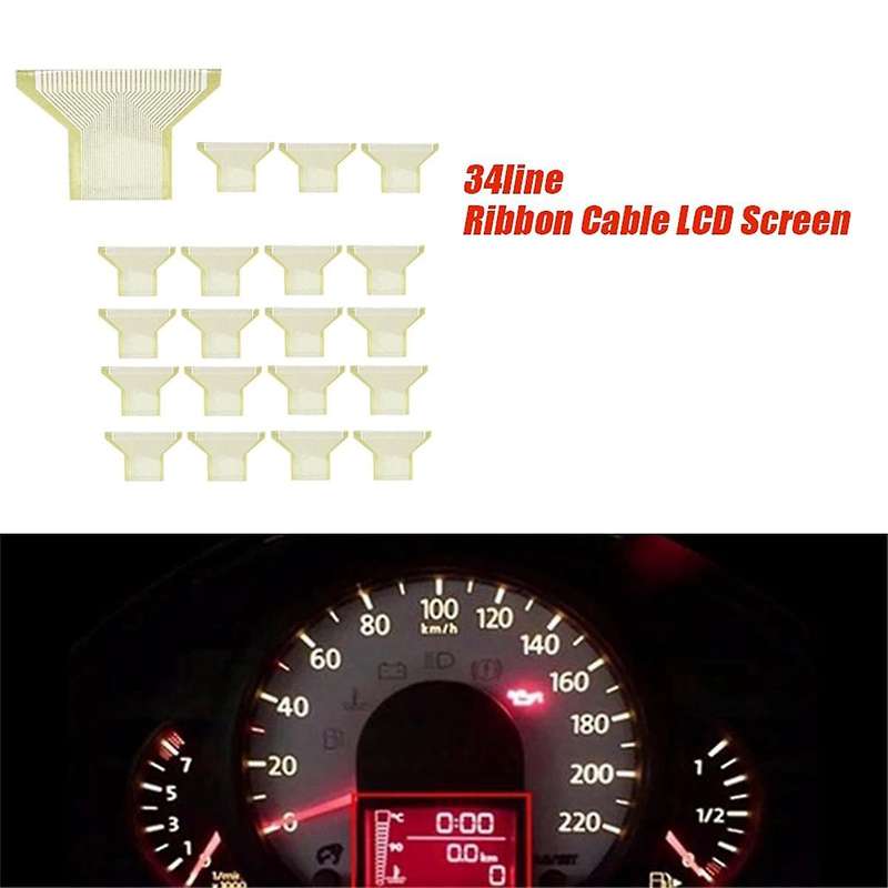 20pcs 34line Ribbon Cable Connectors for Fox Car Instrument Diagnostic Lcd Screen Pixel Missing Fai