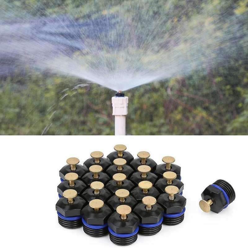 20Pcs Atomizing Sprinkler Nozzle,1/2 Inch Garden Misting 360Degree Agricultural Lawn Watering Nozzle