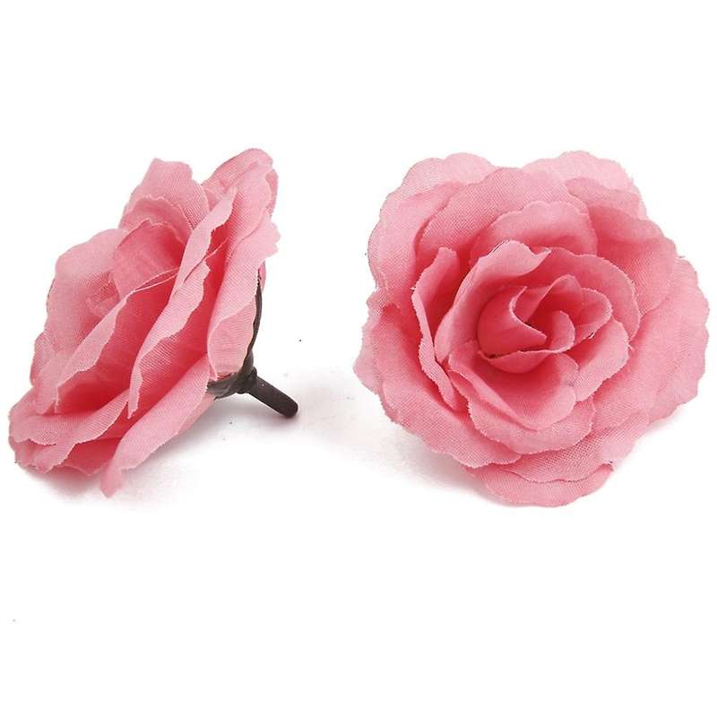 20pcs Artificial Flower Head Corolla Diy Wedding Decoration Diameter Of 65mm - Pink
