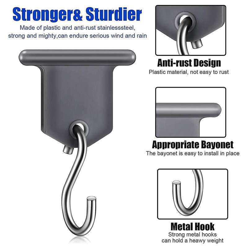 20pcs Camping Awning Hooks, Rv Awning Hangers Hooks Rv Party Light Hangers for Christmas Party, Mot