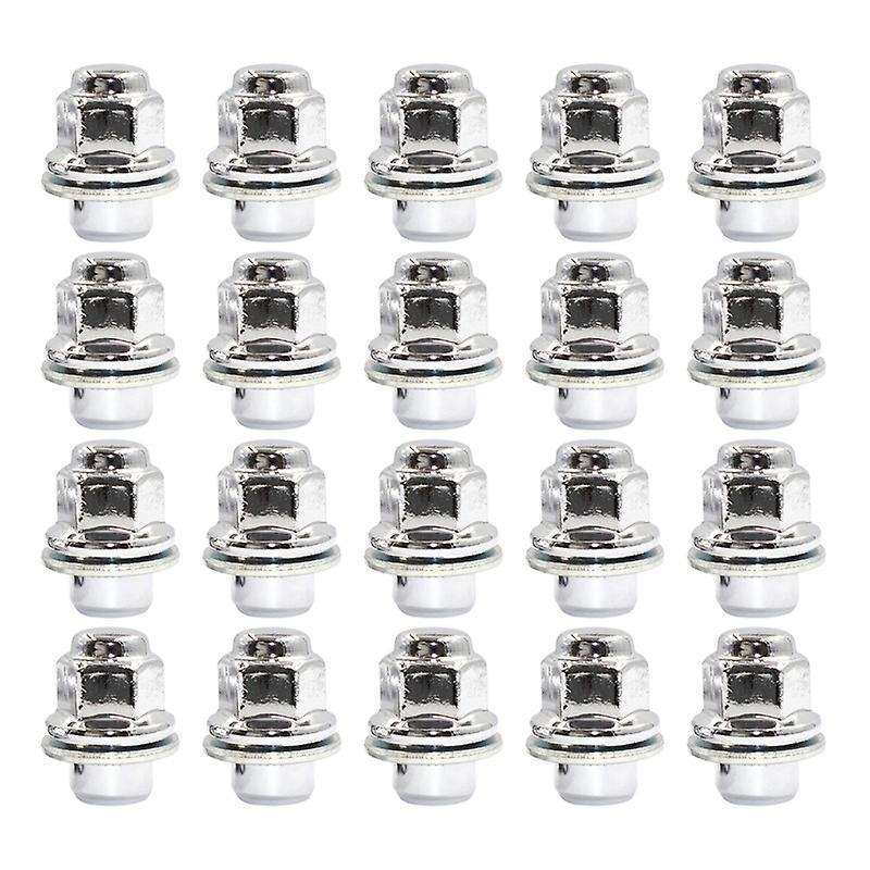 20Pcs Chrome 90942-01103 611-277 Lug Nuts for Land Cruiser, Sequoia, , Wheel Lug Nut M14X1.50