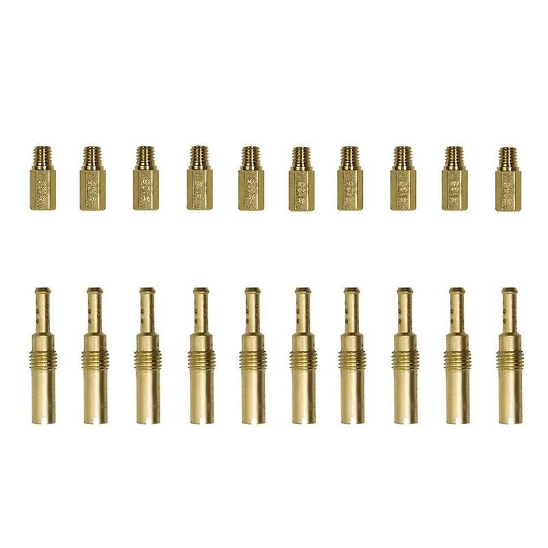 20PCS Copper Carburetor Main Jets+Slow Jets Kit for PWK for OKO Carbs Motorcycle Carburetor Accessor
