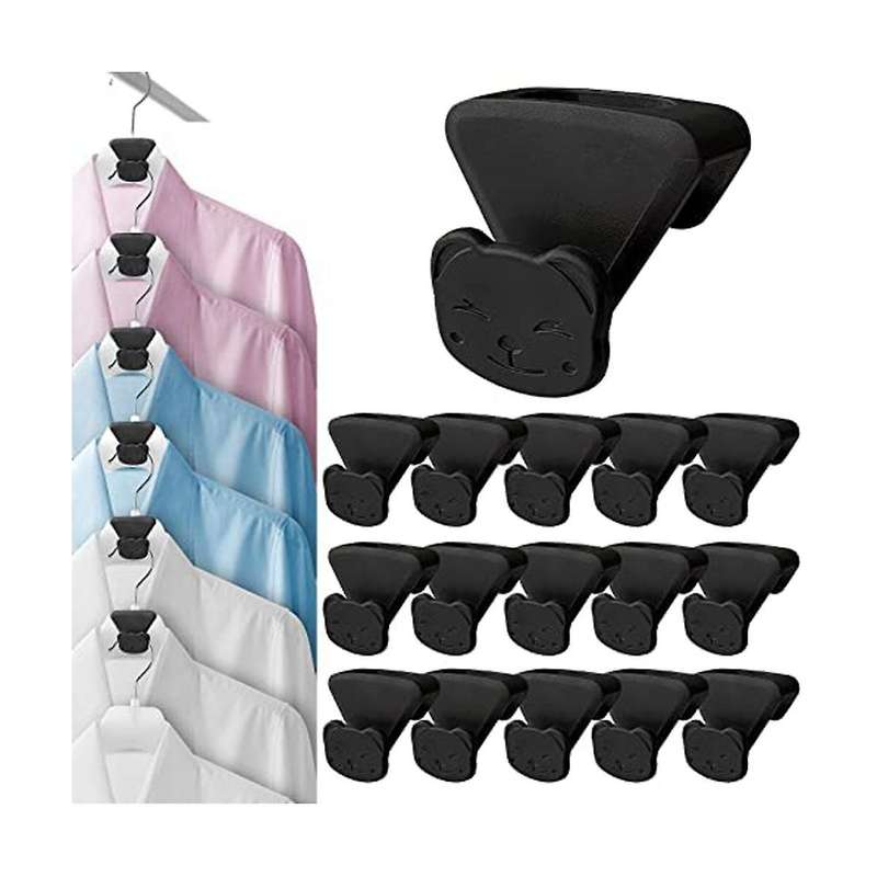 20pcs Hangers Hooks,clothes Hangers Connector Hooks, for Hangers, Bear