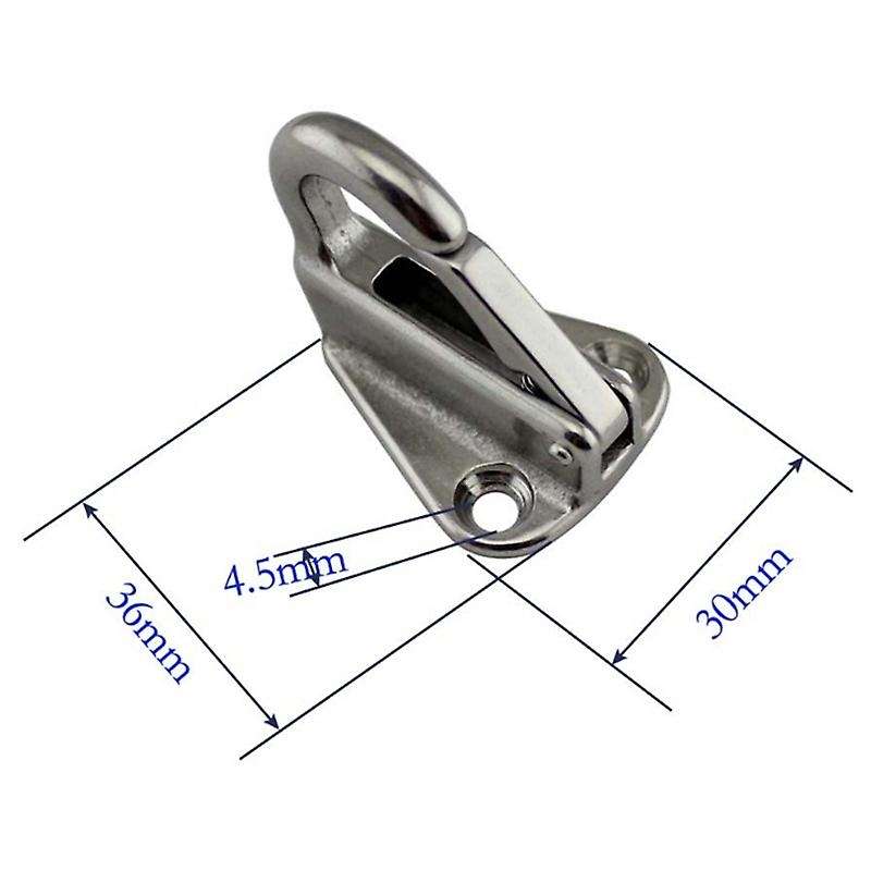 20PCS Marine Boat Hook Marine Fending Hook with Closed Spring Clip Stainless Steel 316 Marine Boat H