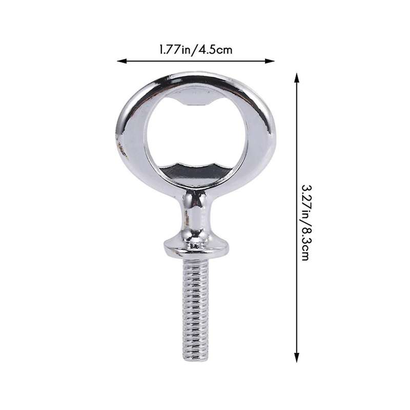 20pcs Metal Beer Opener, Flat Opener Inserts Kit, Threaded Beer Opener for Diy Projects