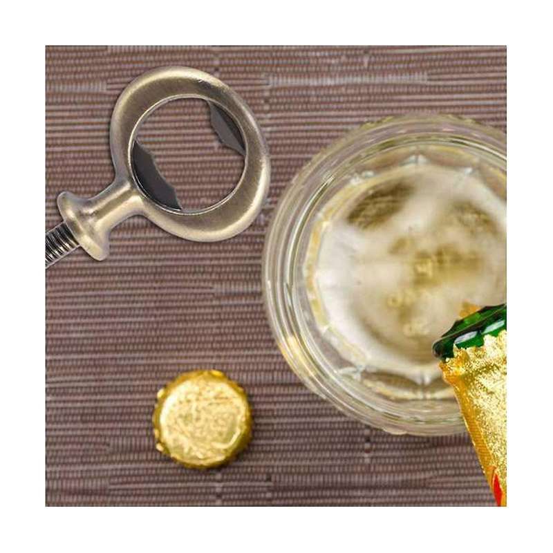 20pcs Metal Beer Opener, Flat Opener Inserts Kit, Threaded Beer Opener for Diy Projects