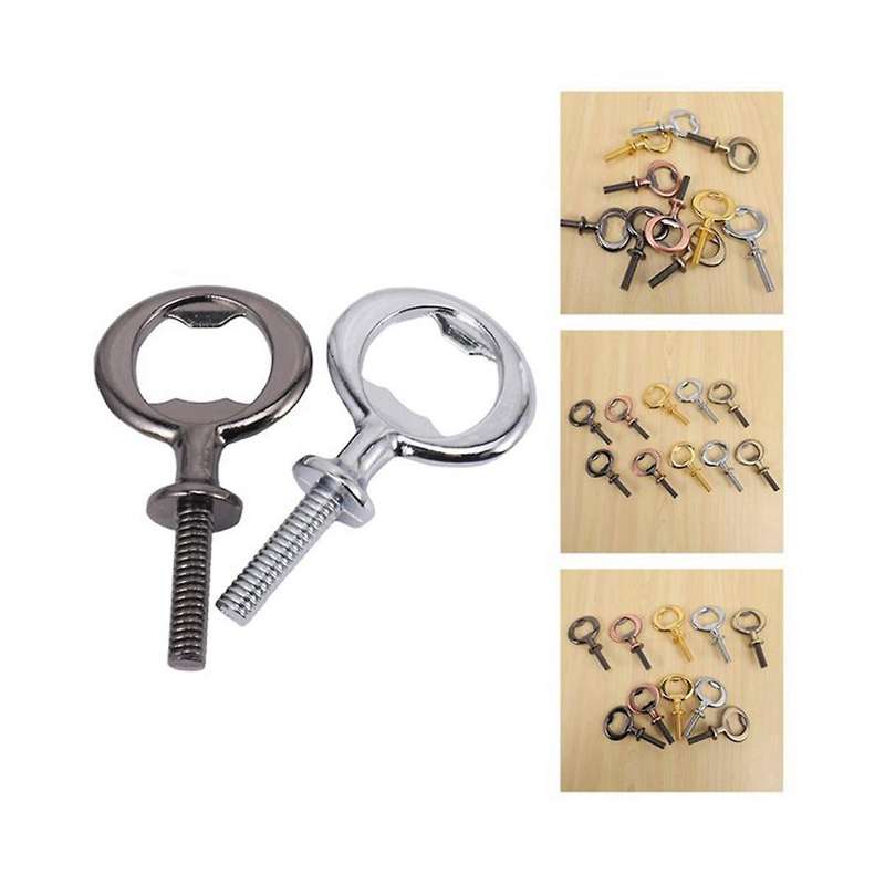 20pcs Metal Beer Opener, Flat Opener Inserts Kit, Threaded Beer Opener for Diy Projects