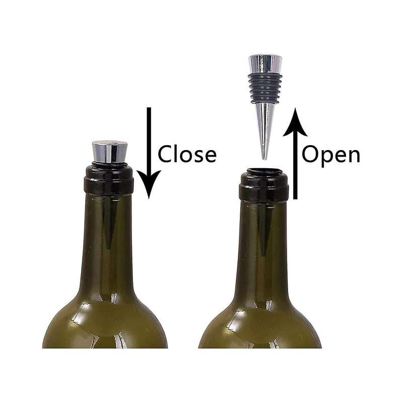 20pcs Metal Wine and Beverage Bottles Stoppers Wine Bottles Corks Tapered Storage Crafts Art Diy