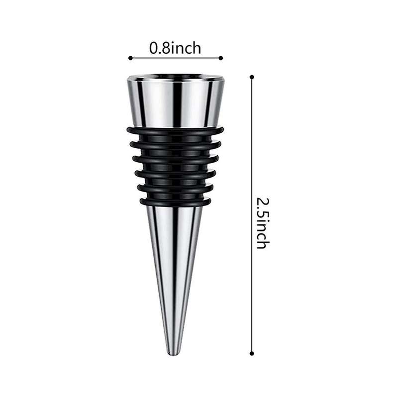20pcs Metal Wine and Beverage Bottles Stoppers Wine Bottles Corks Tapered Storage Crafts Art Diy