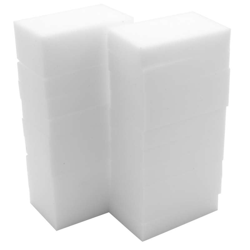 20Pcs Magic Multi Sponge Clean Foam Cleaner Cleansing Eraser Car Wash Kitchen 10cm6cm2cm(White)
