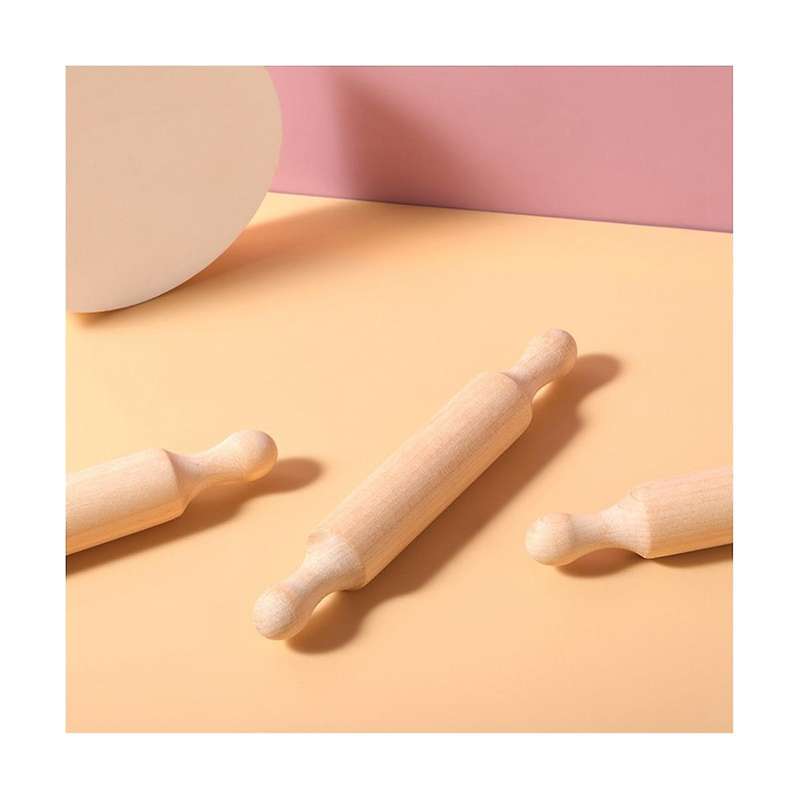 20pcs Mini Rolling Pins for Crafts, Small Wooden Dough Roller for Children In The Kitchen Baking Wo