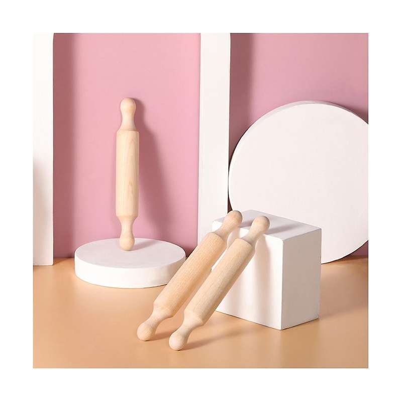 20pcs Mini Rolling Pins for Crafts, Small Wooden Dough Roller for Children In The Kitchen Baking Wo