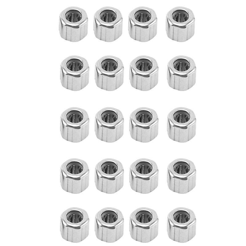 20PCS Needle Bearing HF081412 Outer Hexagonal One-Way Needle Roller Bearing 8X14X12mm for Manufactur