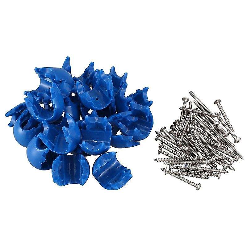 20pcs Net 12mm Plastic Connector Net Buckle Climbing Accessories for Outdoor Swing Parts