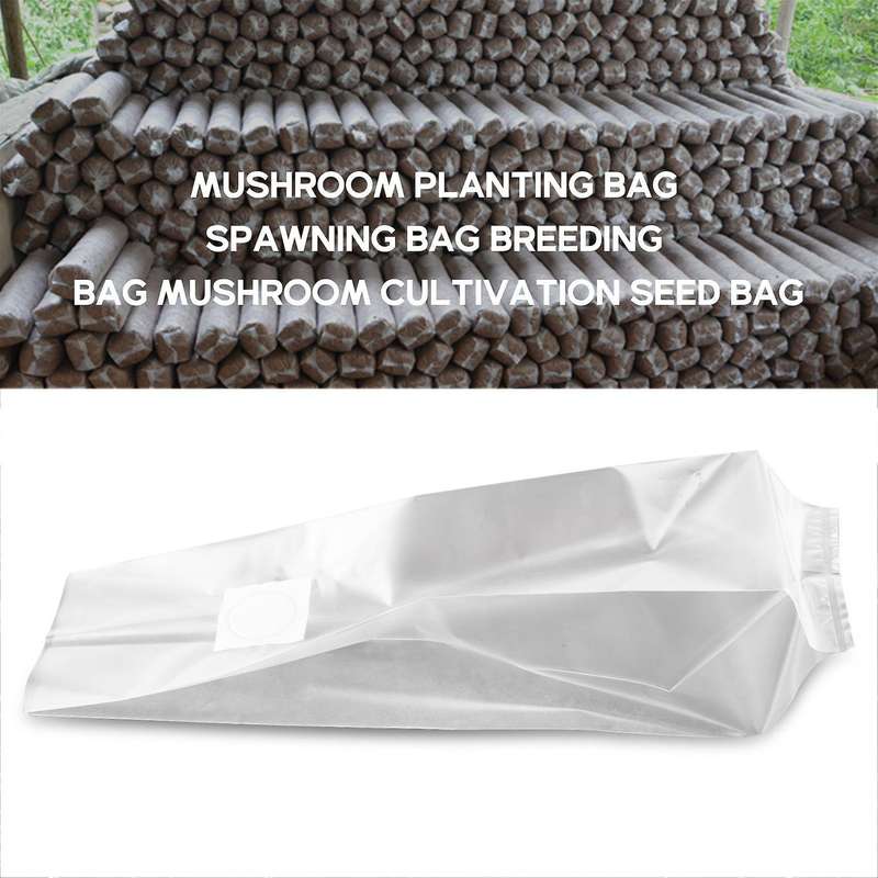 20pcs Mushroom Growing Bag Mushroom Bags Thick 6 Bags 10inch X 20inch 0.2 Micrometre Filter Breatha