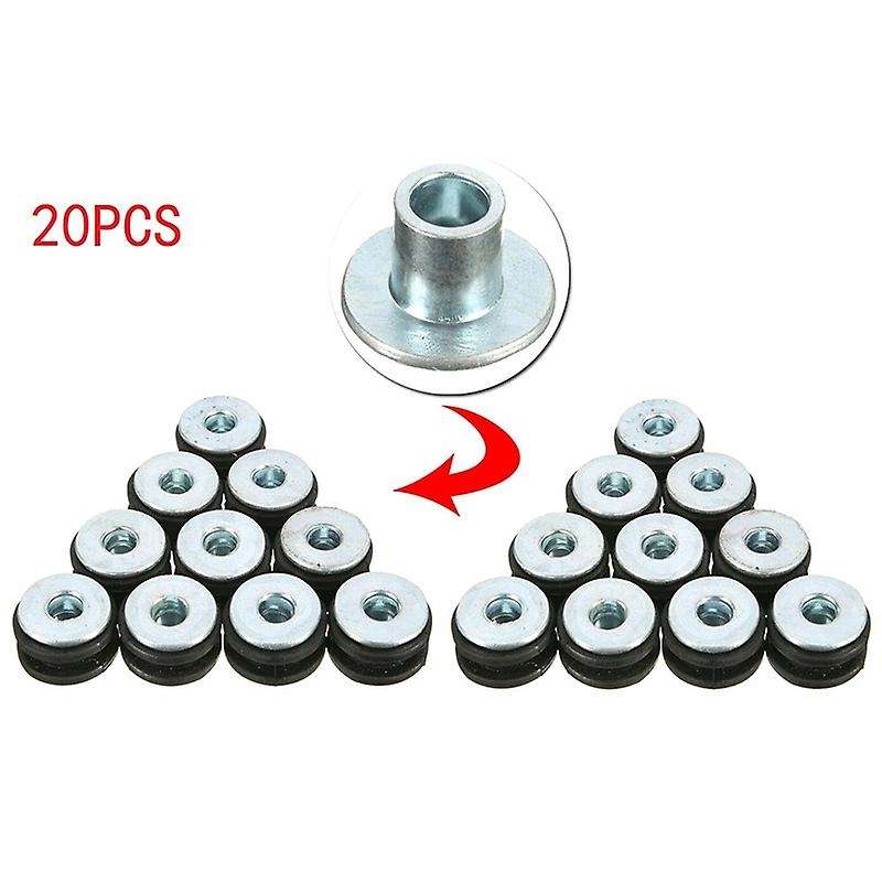 20PCS Motorcycle Rubber Grommet Bolt Pressure Relief Cushion Kit Replacement for Fairing