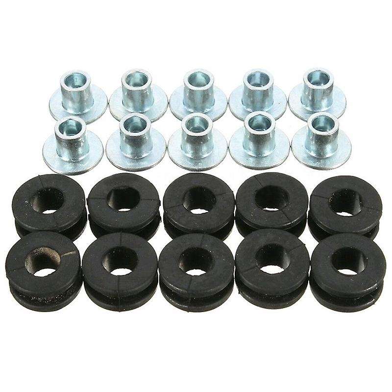 20PCS Motorcycle Rubber Grommet Bolt Pressure Relief Cushion Kit Replacement for Fairing