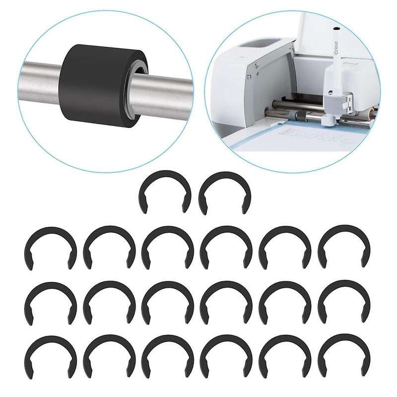 20Pcs Retaining Clip Rings for Cricuts Maker and Explore Airs, Keep Rubber in Place with Retaining R