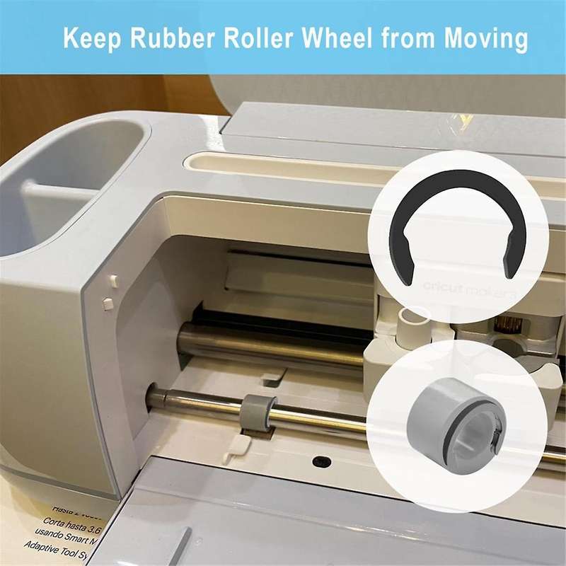 20Pcs Retaining Clip Rings for Cricuts Maker and Explore Airs, Keep Rubber in Place with Retaining R