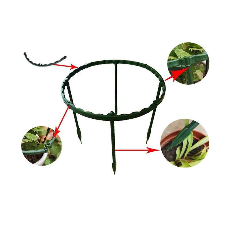 20PCS Plant Support Pile Frame Greenhouse Arrangement Semicircle Fixed Rod Indoor Flower Plant Vine