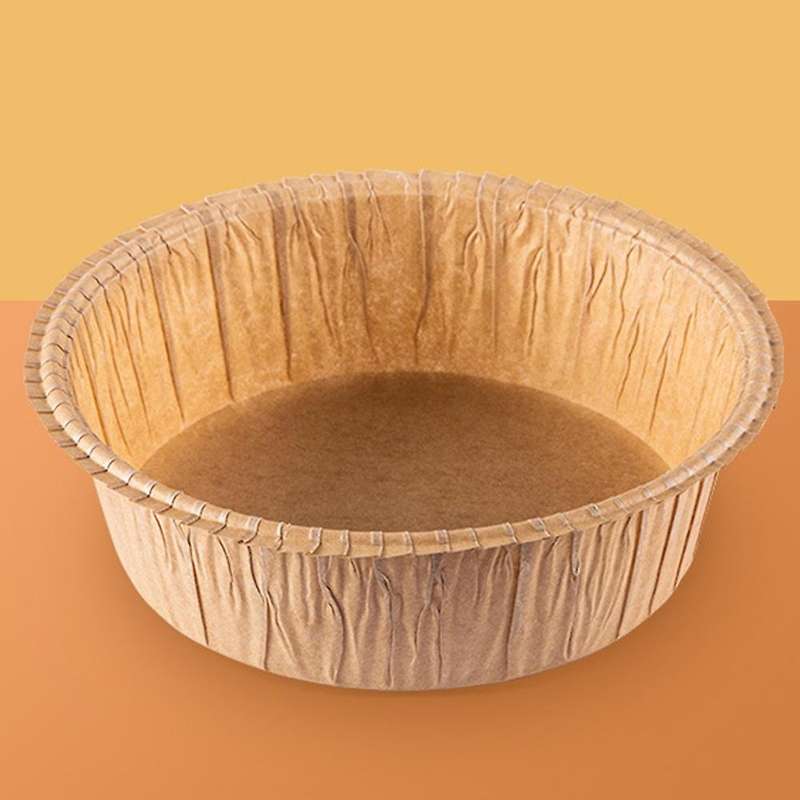 20Pcs Paper Baking Pan Greaseproof Paper Holder Chiffon Cheesecake Disposable Cake Mold Toast Bread
