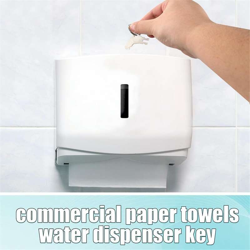 20pcs Paper Towel Dispenser Key, Plastic & Metal Toilet Paper Holder Dispenser Key Replacement with