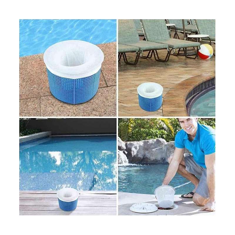 20Pcs Pool Skimmer Sock Nylon Mesh Design for Filter Basket Skimmer Household Perfect Savers Swimmi