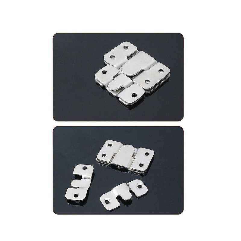 20pcs Stainless Steel Hook Picture Hangers 43x19mm Wall Picture Frame Hanger Display Hook