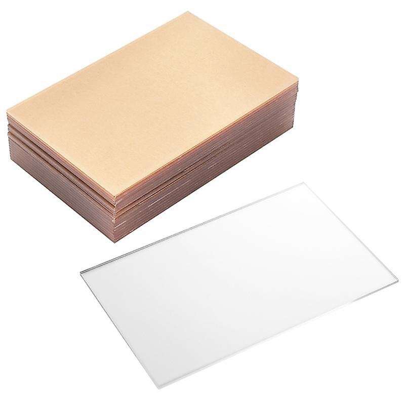 20Pcs Sheets Transparent Clear Plastic Sheet Acrylic Board Polymethyl Methacrylate for Craft Project