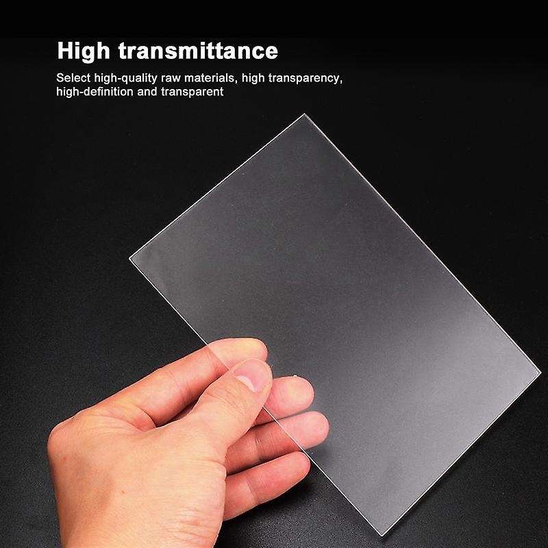 20Pcs Sheets Transparent Clear Plastic Sheet Acrylic Board Polymethyl Methacrylate for Craft Project