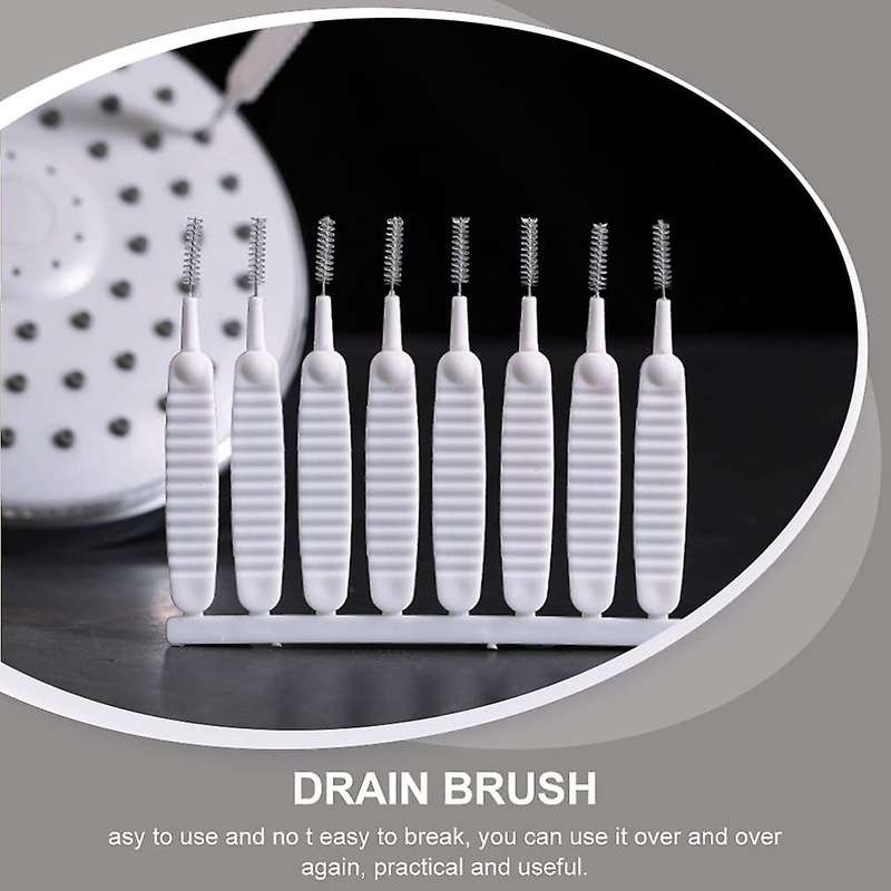20Pcs Shower Nozzle Cleaning Brush Anti- Clogging Pore Space Clean Nylon Brush Drain Clog Remover To