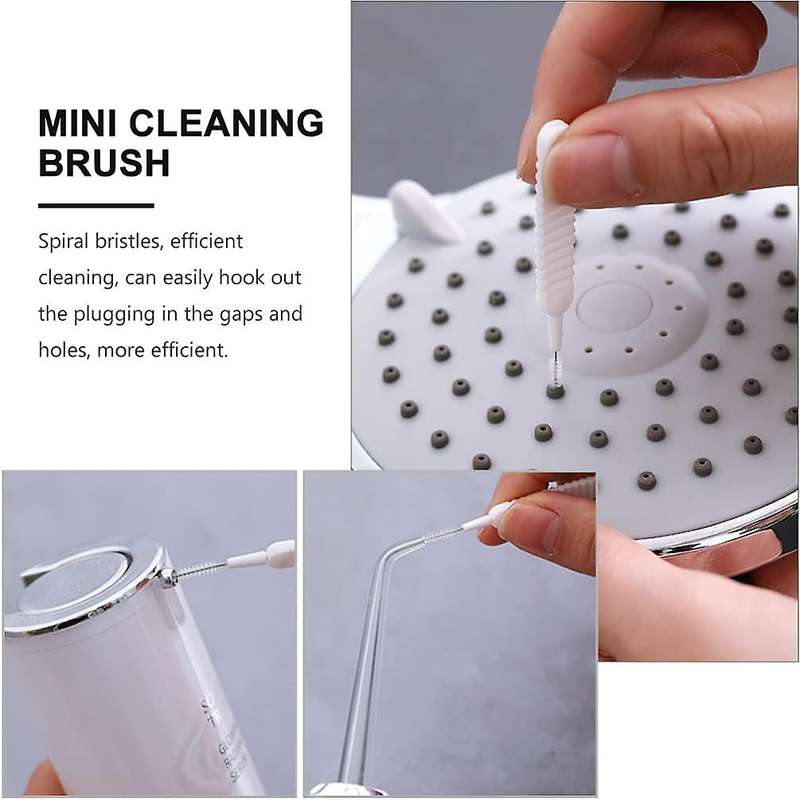 20Pcs Shower Nozzle Cleaning Brush Anti- Clogging Pore Space Clean Nylon Brush Drain Clog Remover To