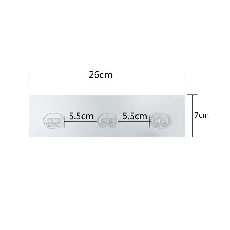20pcs Shower Adhesive Replacement, No Drilling Strong Stick Transparent Rectangle Shower Shelf Adhes