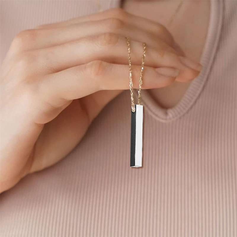 20pcs Stainless Steel 3d Rectangle Stamping Blanks,1 1/2 Inch Long X 1/4 Inch Pendants Metal Stampi