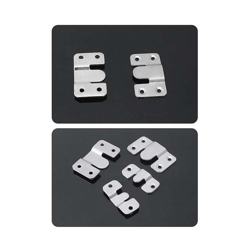 20pcs Stainless Steel Hook Picture Hangers 54x30mm Wall Picture Frame Hanger Display Hook