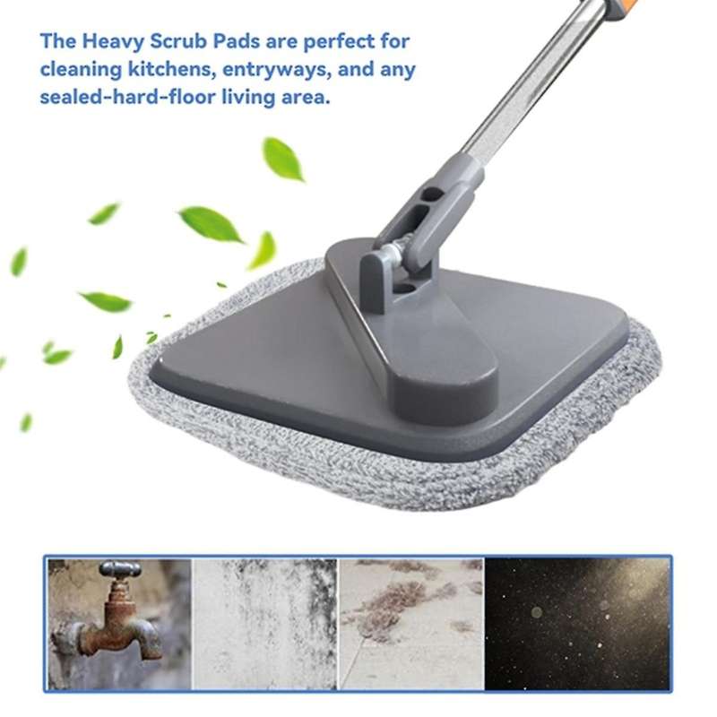 20Pcs Washable Mop Cloth for Mop Squeeze Mop Automatic Separation Rotating Cleaning Floors Mop Pads