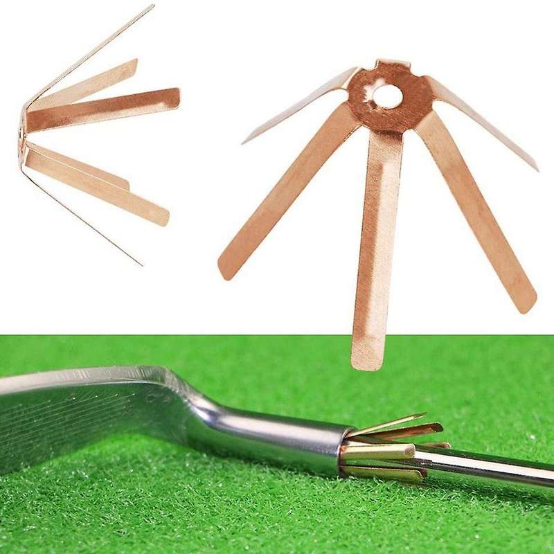 20pcs Universal Brass Golf Adapter Spacer Shims Fit 0.350 Golf Shafts Shim Adapter Golfing Club Sha