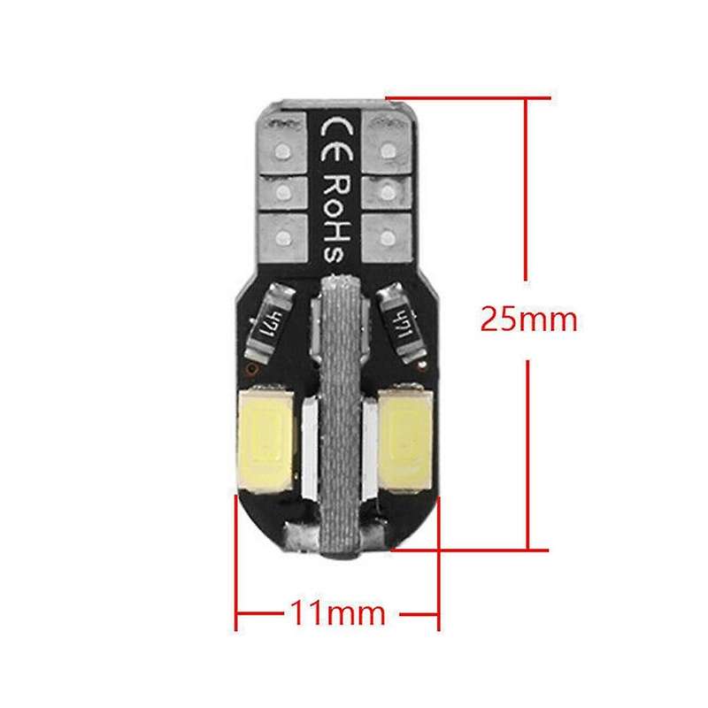 20PCS W5W T10 LED Bulbs Canbus 5730 5630 8SMD 12V 6000K 194 168 LED Car Map Dome Lights Parking Ligh