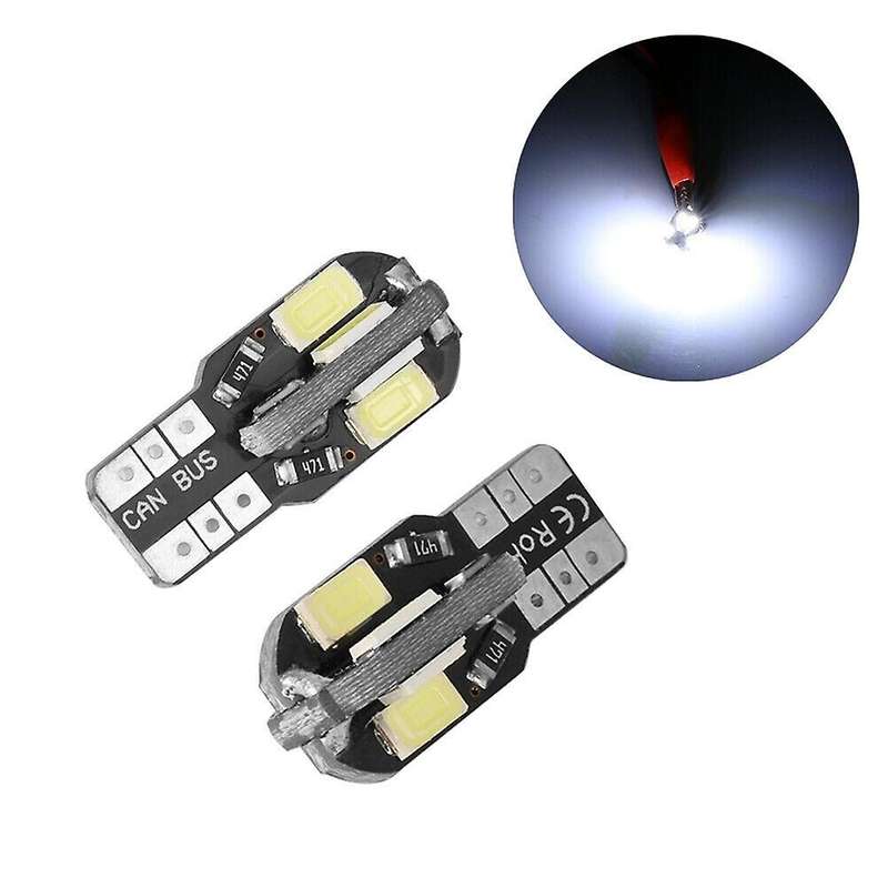 20PCS W5W T10 LED Bulbs Canbus 5730 5630 8SMD 12V 6000K 194 168 LED Car Map Dome Lights Parking Ligh