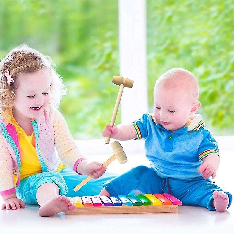20Pcs Wood Hammers, Wooden Hammer for Chocolate, Multi-Purpose Solid Natural Mini Wooden Hammer for