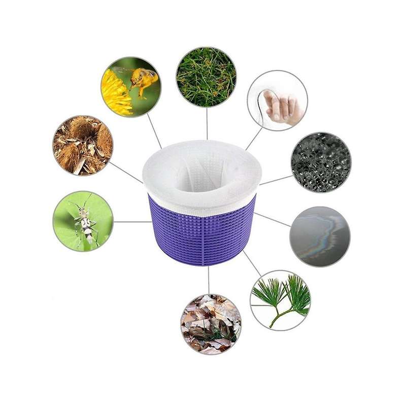 20pcs/set Filter Storage Pool Skimmer Nylon Pool Filter Basket Skimmer White Bag Pool Cleaning Acces