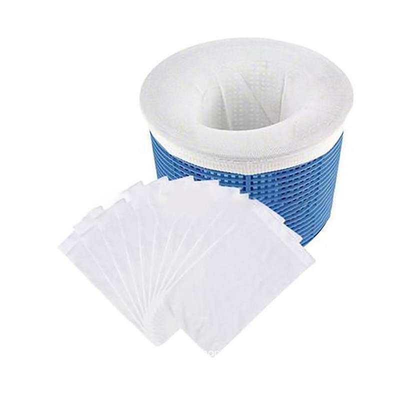 20pcs/set Filter Storage Pool Skimmer Nylon Pool Filter Basket Skimmer White Bag Pool Cleaning Acces