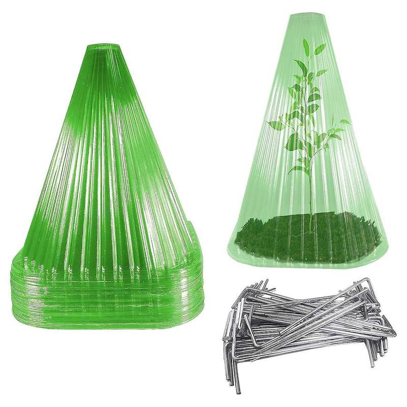 20x Garden Cloches for Plants,reusable Plant Bell Cover,protects Plants From Birds, Frost,snails Etc