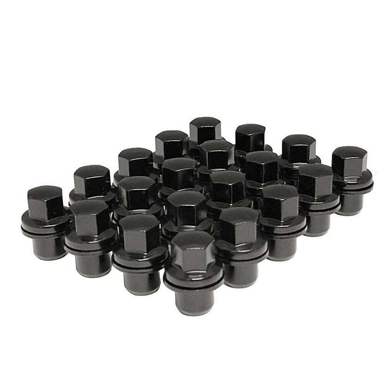 20X Black Lug Nuts M14X1.5 Fit for Sport LR3 LR4 LR2 Wheels