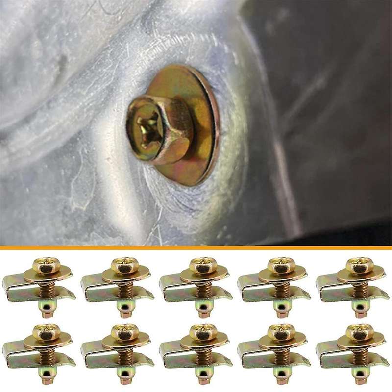 20x Body Bolts U-nuts Clips Engine Under Cover Undertray Splash Shield Guard Bumper Fenders Liner Pu