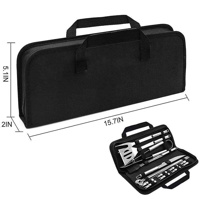 21 Pcs BBQ Grilling Tools Set,Stainless Steel Barbecue Grill Accessories Kits with Spatula,Fork,Ton